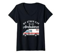 Womens My Other Car Is An Ambulance V-Neck T-Shirt