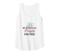 Womens My Patients Get Prayers for Free Christian Nurse Tank Top