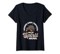 Womens My Spirit Animal - Aldabra Giant Tortoise V-Neck T-Shirt