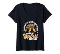 Womens My Spirit Animal - Galápagos Giant Tortoise V-Neck T-Shirt