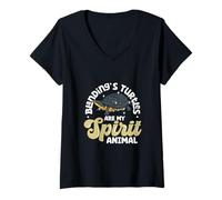 Womens My Spirit Animal - Swamp Turtle V-Neck T-Shirt