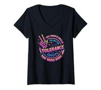Womens My Tolerance to Idiots Needs Work V-Neck T-Shirt