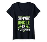 Women's My Uncle is A Litigator V-Neck T-Shirt
