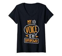 Women's My Voice is My Superpower V-Neck T-Shirt