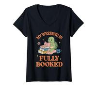 Women's My Weekend is Fully Booked V-Neck T-Shirt