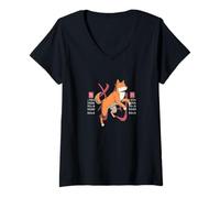 Womens Mystical Chinese Zodiac Year of The Dog V-Neck T-Shirt