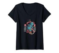 Womens Mystical Chinese Zodiac Year of The Rat V-Neck T-Shirt