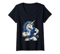 Women's Myth of The Match Scottish Rugby Unicorn V-Neck T-Shirt