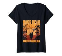 Womens Nags Head V-Neck T-Shirt