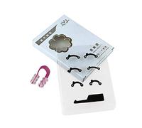 Women's Nail Case, Without Contents, Nose Up Lifting Shaping Clip Set, Shaper, Beauty Tool, 3 Sizes, Face Brush (White, One Size)