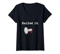 Womens Nailed It V-Neck T-Shirt