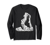 Womens NAMASTE WE ARE ONE Meditation Sayings Mandala Yoga Long Sleeve T-Shirt