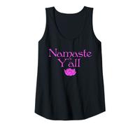 Womens Namaste Y’All Lotus Flower Tank Top