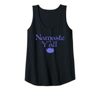 Womens Namaste Y’All Lotus Flower Tank Top
