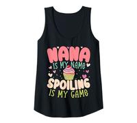 Womens Nana is My Name Spoiling Game Grandmother Grandma Tank Top