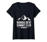 Womens Nanda Devi Summit Club | Nanda Devi V-Neck T-Shirt