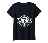 Women's Naples City Travel Italy Adventure V-Neck T-Shirt