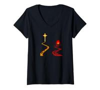 Womens Narrow Gate and The Broad Gate Matthew 7 13 V-Neck T-Shirt