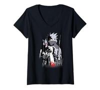 Womens Naruto Shippuden Kakashi Story Limited Color V-Neck T-Shirt