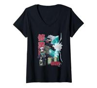 Women's Naruto Shippuden Kakashi Training Montage Anime V-Neck T-Shirt
