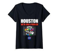 Women's NASA Apollo 13 Houston We've had a Problem April 13, 1970 V-Neck T-Shirt