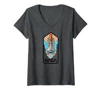 Women's NASA Artemis II NASA 2011 Space Shuttle Mission V-Neck T-Shirt