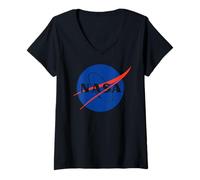 Women's NASA Artemis II NASA Moon Mission Astronaut Space V-Neck T-Shirt