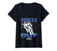 Women's NASA Astronaut Spaced Out V-Neck T-Shirt
