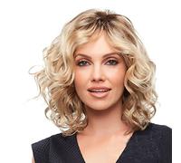 Women's Natural Golden Pixie Cut Short Wave Wig Heat-Resistant Synthetic Comfortable and Breathable Short Curly Wig Suitable for Daily Party wear Photo Color,14in (Photo Color 14in)
