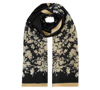 Women's Nature-Inspired Silk-Like Lightweight Scarf with Border