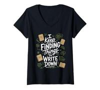 Women's Nature Journaling Field Journal Naturalist Sketchbook V-Neck T-Shirt