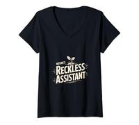 Women's Nature's Reckless Assistant Wildflower Botany V-Neck T-Shirt