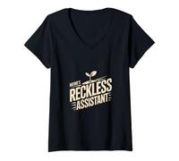 Women's Nature's Reckless Assistant Wildflower Botany V-Neck T-Shirt