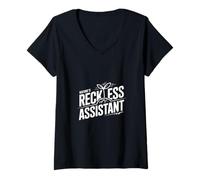 Women's Nature's Reckless Assistant Wildflower Botany V-Neck T-Shirt