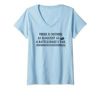 Womens Navajo Proverb Rattlesnake Native American Indian V-Neck T-Shirt