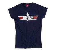 Womens Navy Top Gun Maverick T Shirt, XL, Blue