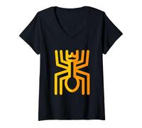 Womens Nazca Lines Peru Geoglyphs Retro V-Neck T-Shirt