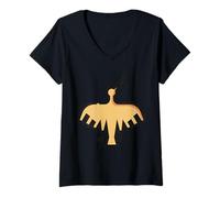 Womens Nazca Lines Peru Geoglyphs Retro V-Neck T-Shirt