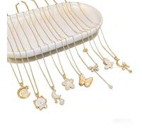 Women's Necklace Surprise Blind Box, Random 1/3/7 Pcs Gold and Silver Necklaces, Birthday or Graduation Gift for women,Teen Girls&girl friend ， Mothers Day Gifts for Mum (Random 5)