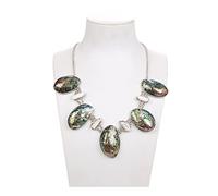 Women's Necklaces Jewelry 20mm Biwa Pearl Abalone Shell Necklace