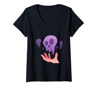 Womens Necromancy Necromancer I Make Friends V-Neck T-Shirt