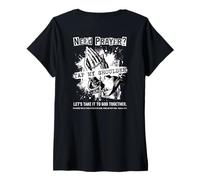 Women's Need Prayer Tap My Shoulder God Matthew 18 20 V-Neck T-Shirt