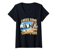 Women's Need Some Vitamin Cabo Summer Mexican Mexico Cabo San Lucas V-Neck T-Shirt
