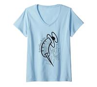 Womens Needless to Say I Hate This - Fear of Needles V-Neck T-Shirt