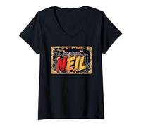 Women's Neil Drumset V-Neck T-Shirt