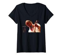 Womens Neil Young American Singer Live At Reading Festival 1995 V-Neck T-Shirt