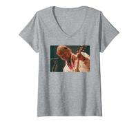 Womens Neil Young American Singer Live Reading Festival 1995 V-Neck T-Shirt