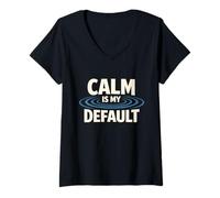 Women's Nervous System Regulation Calm Wellness Somatic Healing V-Neck T-Shirt