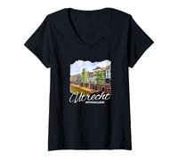 Womens Netherlands Utrecht V-Neck T-Shirt
