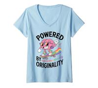 Womens Neurodiverse Autism Spectrum ADHD V-Neck T-Shirt